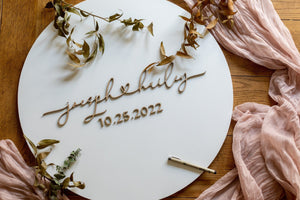 Joesph & Hailey Wedding Guest Book Sign