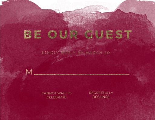 Be Our Guest RSVP Cards by Jacqueline Q.