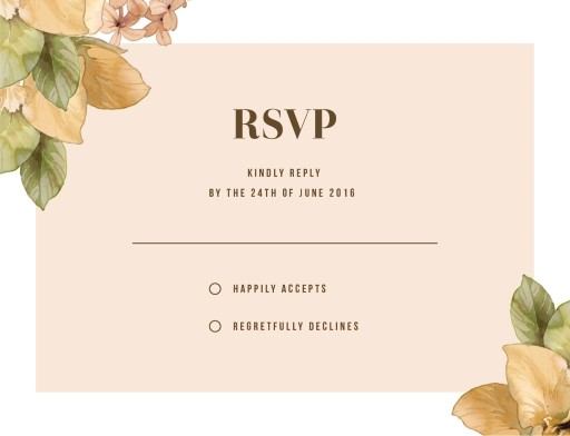 Blooming Day RSVP Cards by Inggrid H.