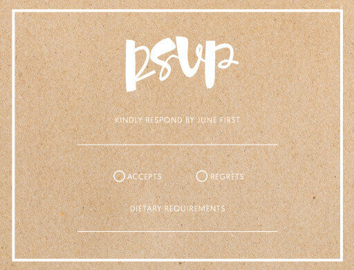 Foil Of Dreams RSVP Cards by Phabo R.