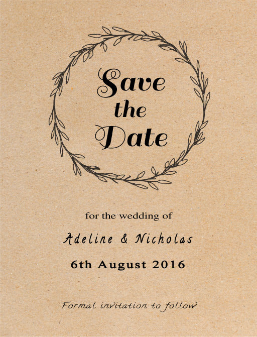 Rustic Save The Date Cards by Angela V.