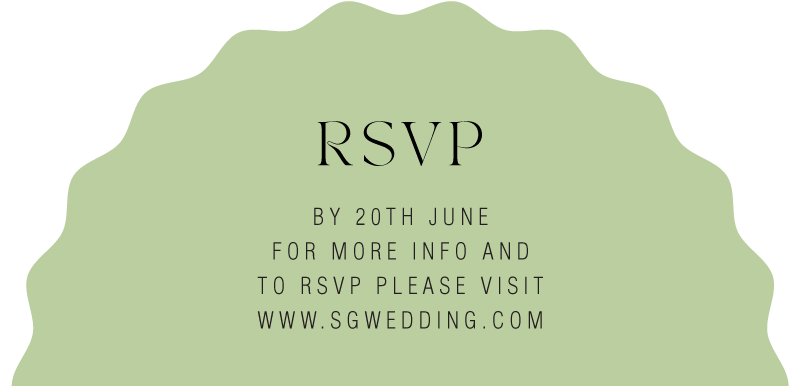 Sage RSVP Cards by Shab M.