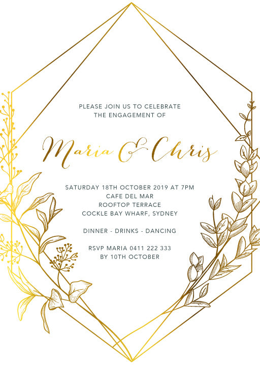 Saint Mary Engagement Invitations by Amber B.