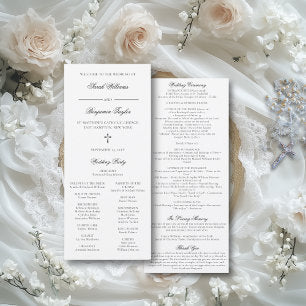 Sarah Catholic Wedding Ceremony Program Full Mass