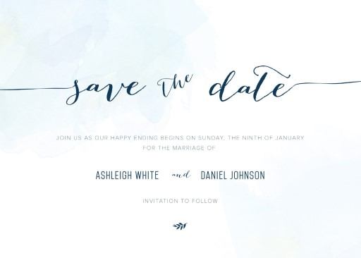 Clouds Save The Date Cards by Jidapha T.