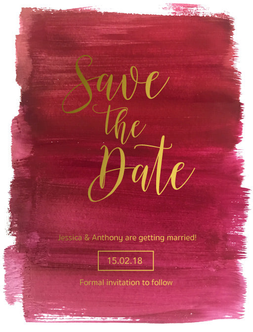 Pinot Noirs And Chardonnays Save The Date Cards by Dominique B.