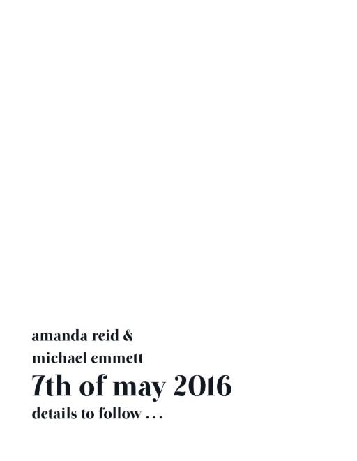 Minimalist Spot Save The Date Cards by Haley J.