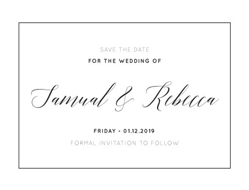 On The Day Save The Date Cards by Amelia S.
