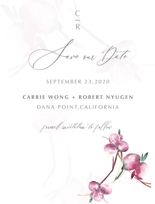 Oriental Romance Save The Date Cards by Esbee D.