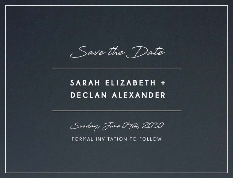 Watsons Bay Hotel Save The Date Cards by Watsons B.