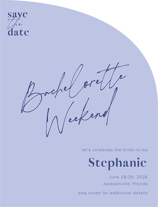 Script Party Save The Date Cards by Putri N.