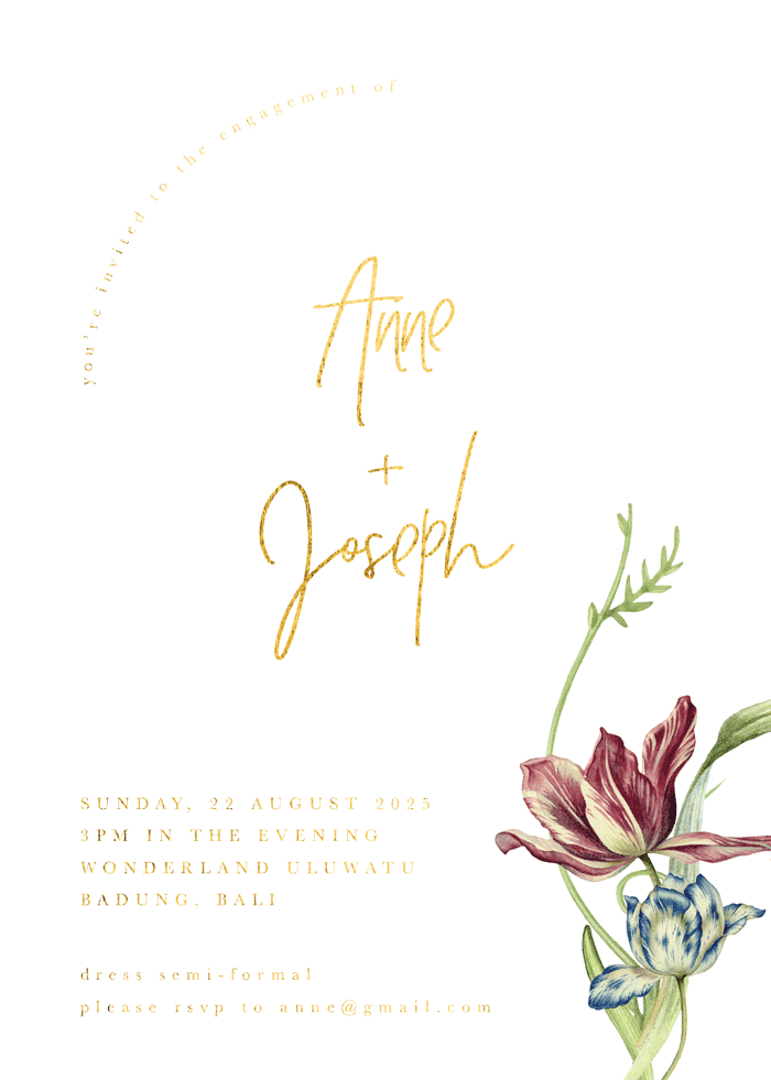 Sensatia Engagement Invitations by Inggrid H.