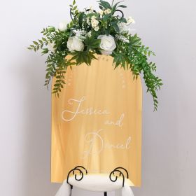 Modern Luxury Gold Acrylic Wedding Signs CS092