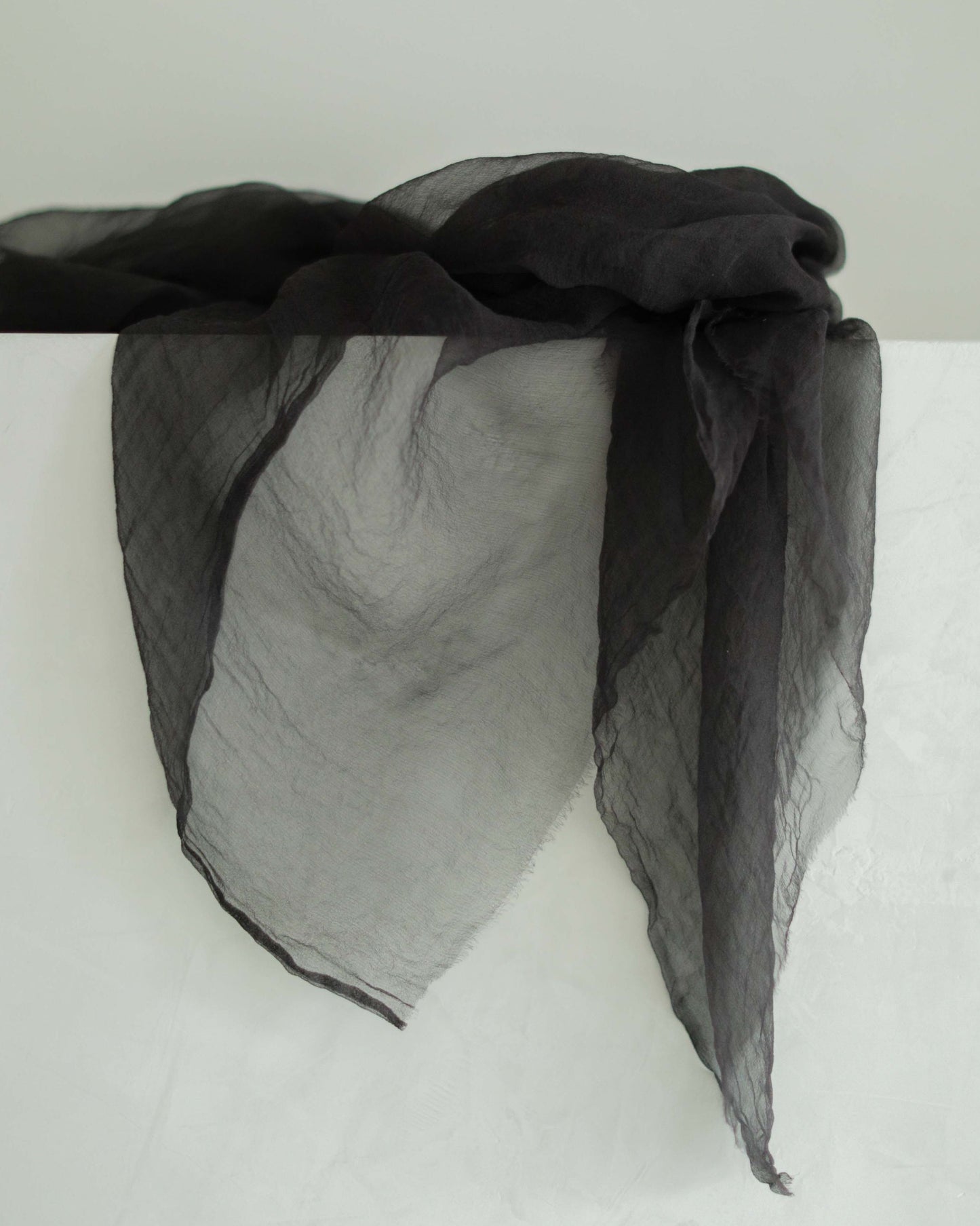 Noir {Sheer Silk Runner}