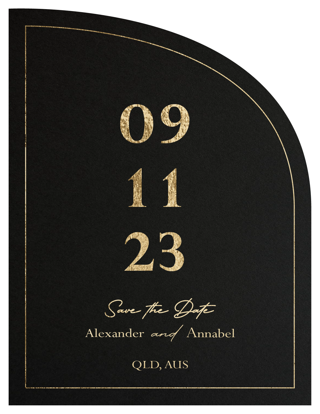 Shimmer Floss Save The Date Cards by Natya P.