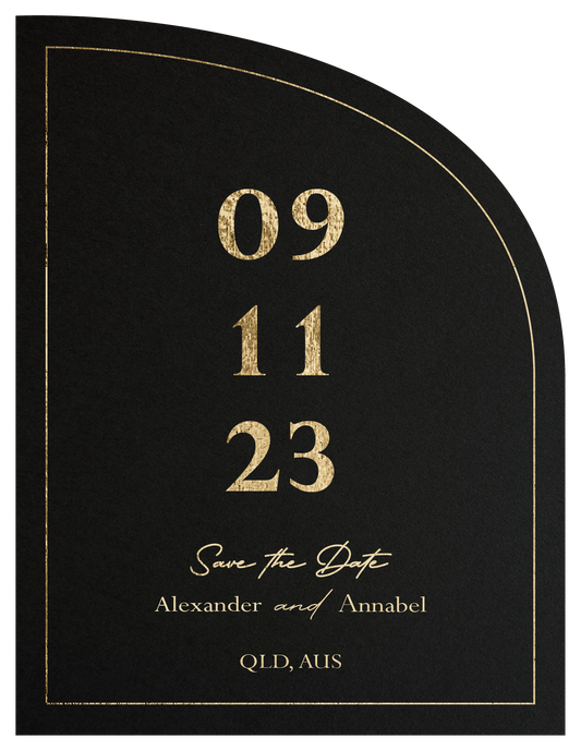 Shimmer Floss Save The Date Cards by Natya P.