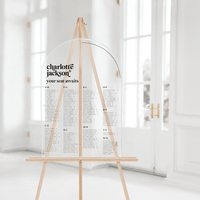 Your Seat Awaits Wedding Seating Chart