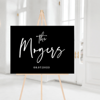 Personalized Last Name Wedding Welcome Sign