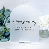 Wedding Memory Acrylic Table Sign