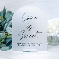 Love Is Sweet Acrylic Treat Sign