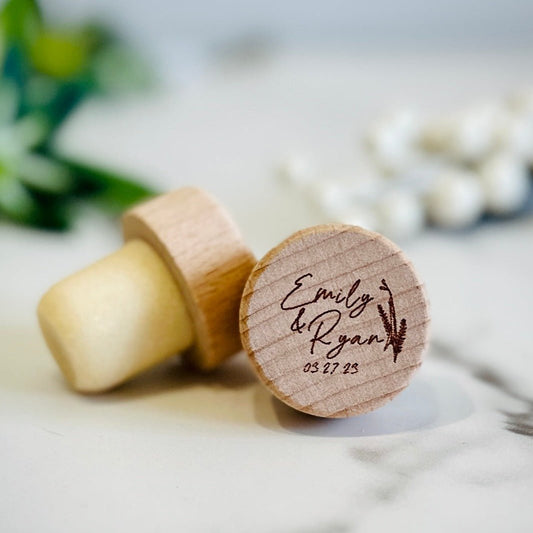 Simply Elegant Wine Cork Favor