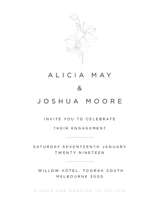 Sophia Kaplan Engagement Invitations by Sophia K.