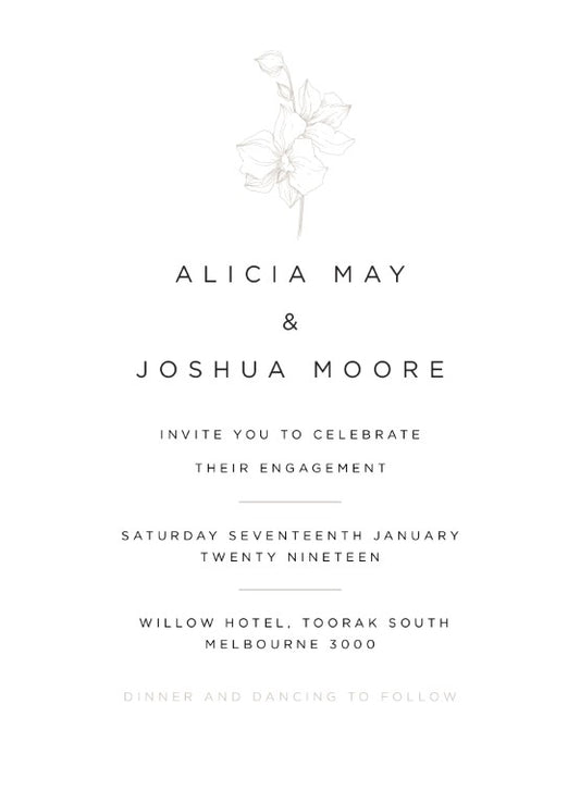 Sophia Kaplan Engagement Invitations by Sophia K.