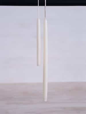 Skinny Taper Candles Off White