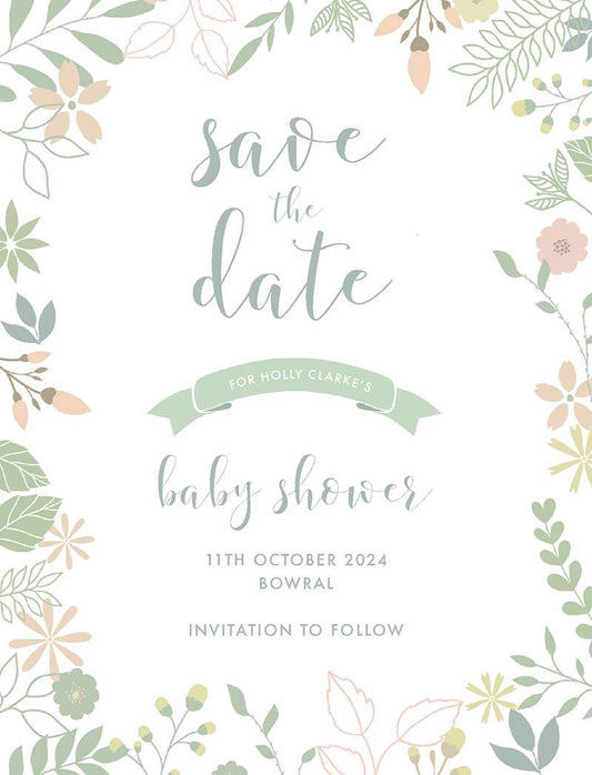 Spring Blooms Save The Date Cards by Amber B.