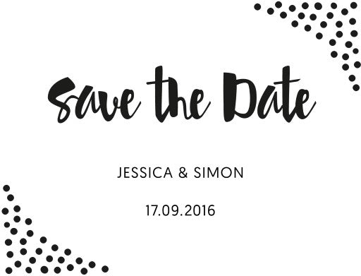 Foil Of Dreams Save The Date Cards by Phabo R.