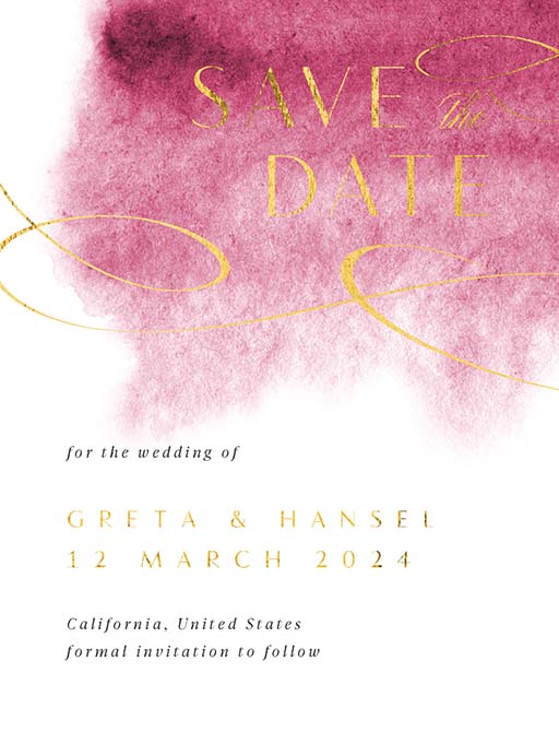 Raisin Rouges Save The Date Cards by Inggrid H.
