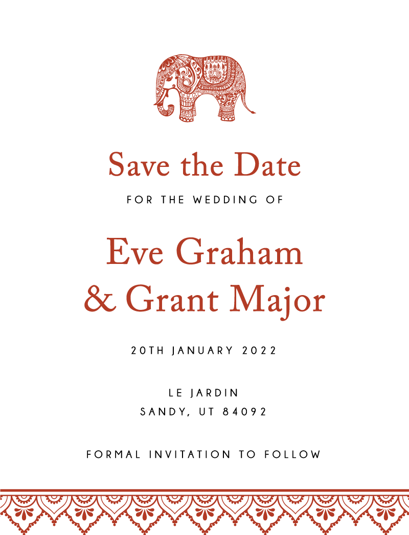 Royal Wedding Save The Date Cards by Inggrid H.