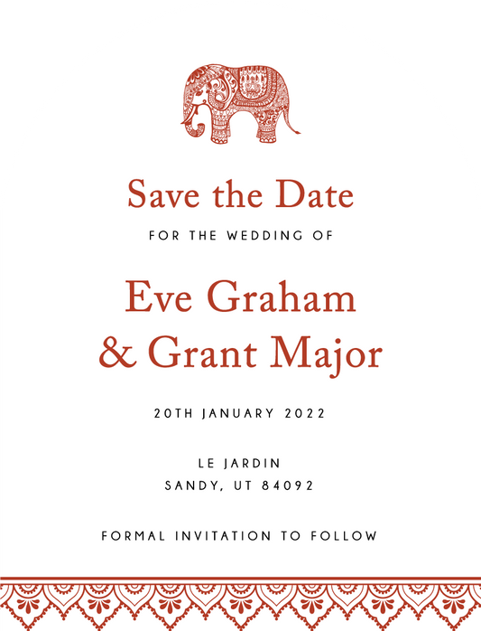 Royal Wedding Save The Date Cards by Inggrid H.