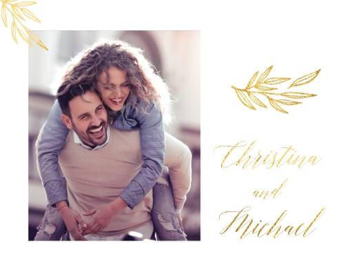 Athena's Crown Postcard Save The Date Cards by Inggrid H.