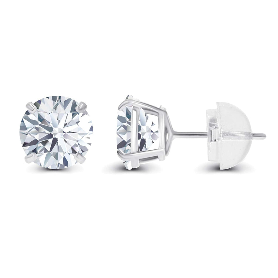 2.00 CTW AGI Certified Lab-Grown Diamond Stud Earrings | G/VS | USA Handcrafted Fine Jewelry