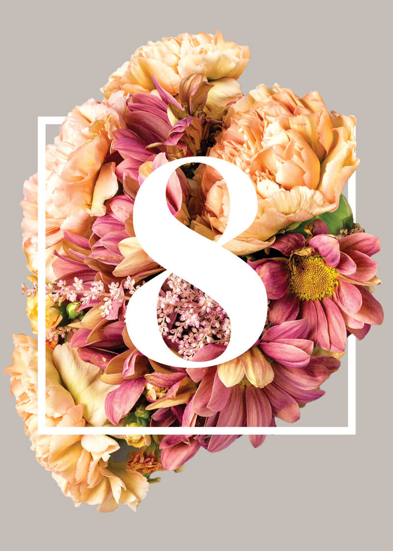 Summer BreezeTable Number by Stella M.