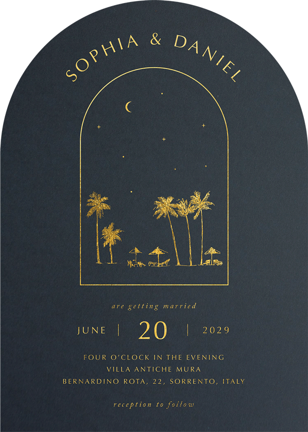 Summer Nights Wedding Invitations by Yunita Y.