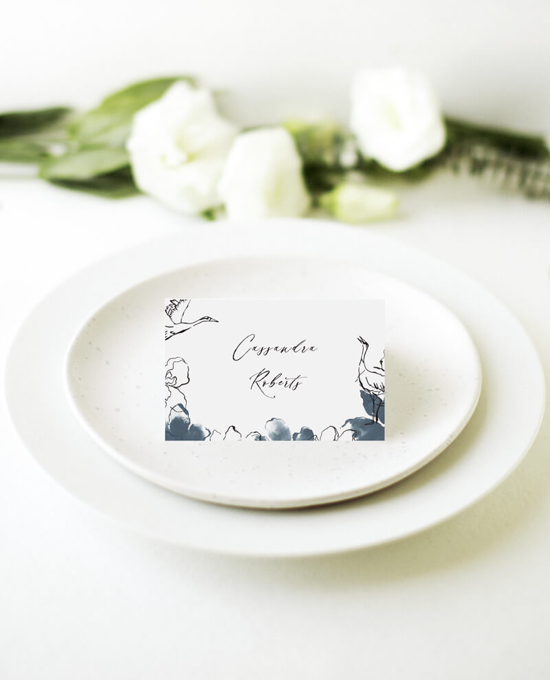 Swan FramePlace Cards by Joy