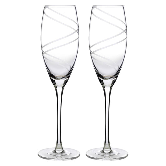Swirl Wedding Flutes