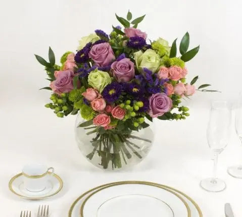 6 Bright Flower Table Centerpieces
