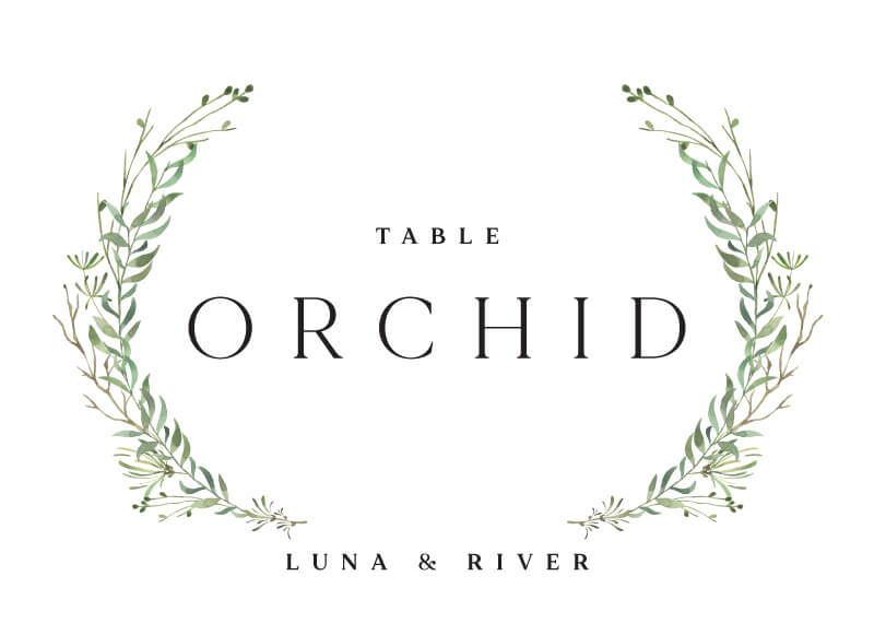 Natural GreeneryTable Number by Joy