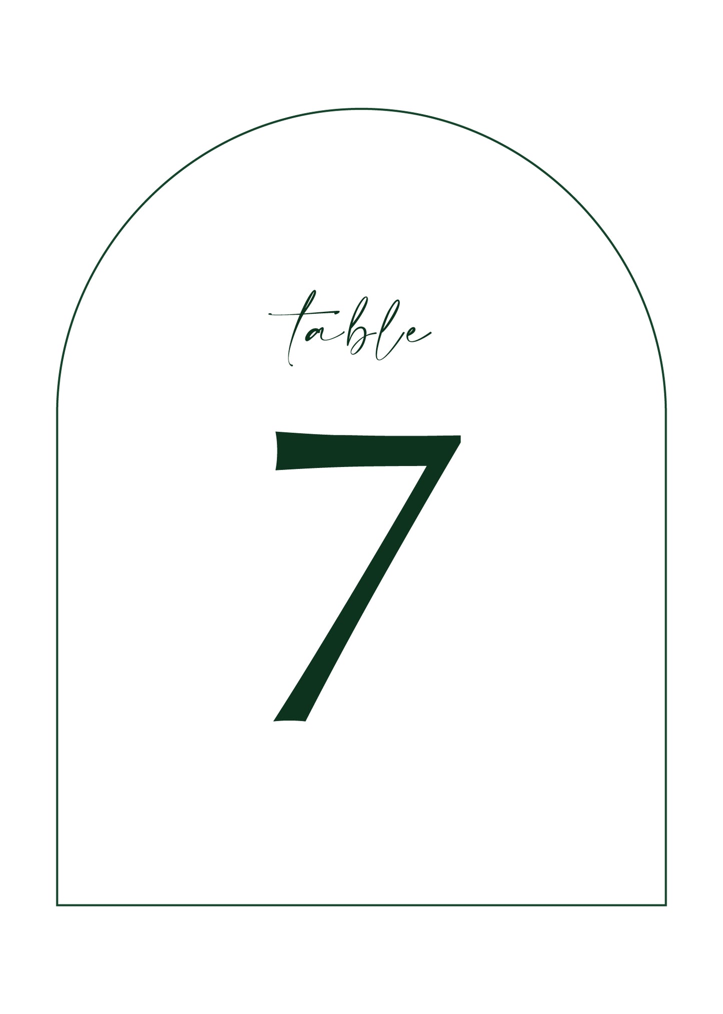 Arch GardenTable Number by Shab M.