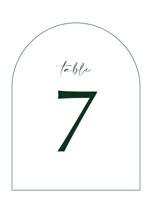 Arch GardenTable Number by Shab M.