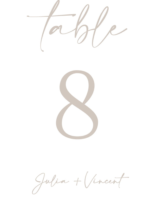 AmayaTable Number by Inggrid H.