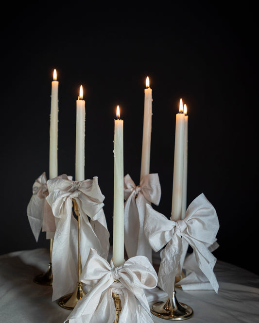 Antique White Crinkle Taffeta Silk Ribbon