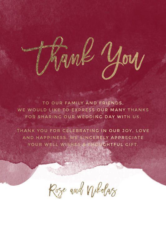 Be Our Guest Thank You Card by Jacqueline Q.