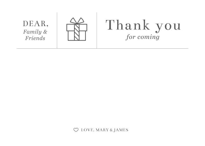 Type On Line Thank You Card by Phabo R.