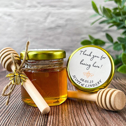 Thank You For Beeing Here Honey Jar