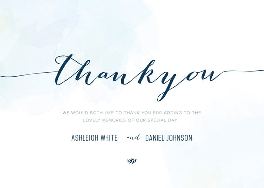 Clouds Thank You Card by Jidapha T.