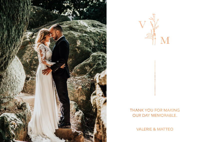 Dark Romance Thank You Card by Lisa P.